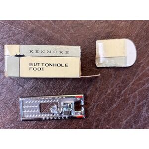 Sears Roebuck Co. Kenmore Buttonhole Metal Presser Foot 60854 Japan V intage